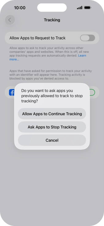 If you turn off the function, press the required setting. If you turn off the function, press the required setting.