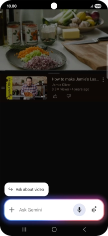 Press Ask about video. Press Ask about video.