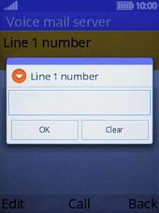 Key in +61414121121 and press the Left selection key.