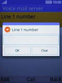 Key in +61414121121 and press the Left selection key.