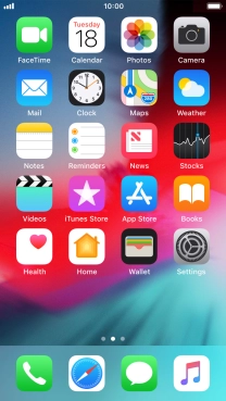 Press the message icon.