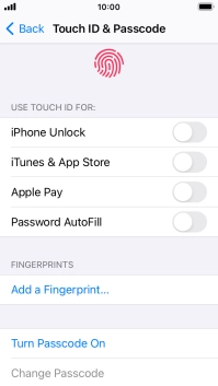 Press Add a Fingerprint... and follow the instructions on the screen to add your fingerprint. Press Add a Fingerprint... and follow the instructions on the screen to add your fingerprint.