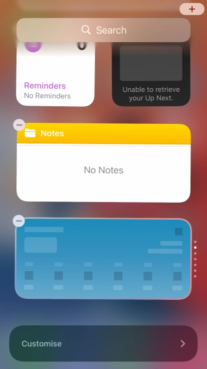 Press the Home key.