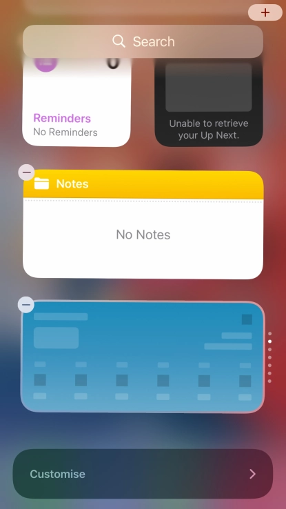 Press the Home key.