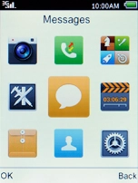 Select Messages  and press the Left selection key.