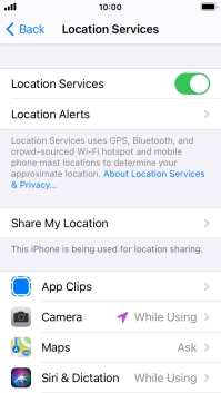 Press the required app.