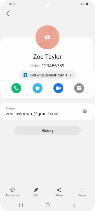 Press the call icon.