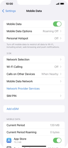 Press Network Selection.