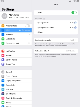 Press the required Wi-Fi network and key in the password for the Wi-Fi network. Press the required Wi-Fi network and key in the password for the Wi-Fi network.