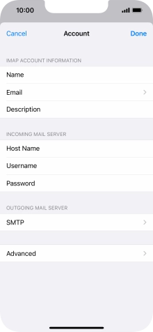 Press SMTP.