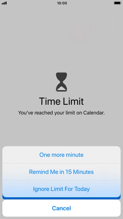 Press the required setting. Press the required setting.