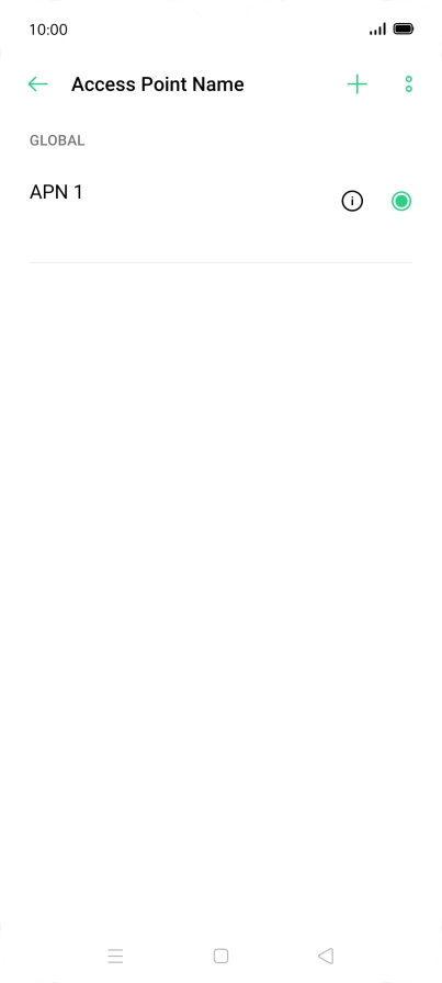 Press the add icon.