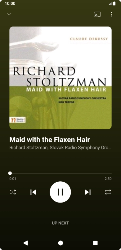 Press arrow right to go to the next audio file.