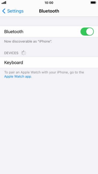 Press the required Bluetooth device and follow the instructions on the screen to pair the device with your phone.