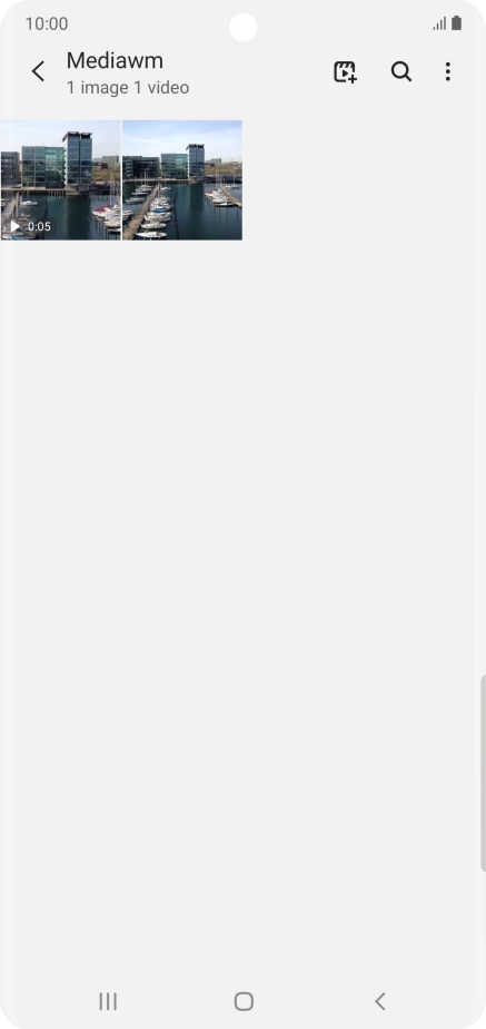 Press and hold any picture or video clip.