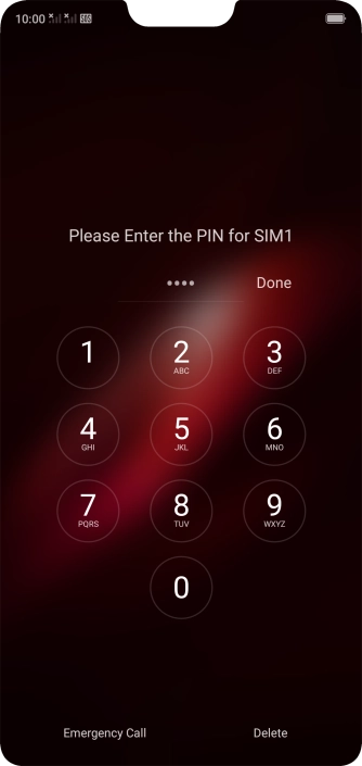 If you're asked to key in your PIN, do so and press Done. If you're asked to key in your PIN, do so and press Done.