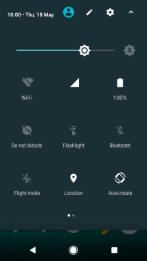 Press the settings icon.
