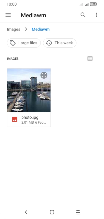 Press the required file. Press the required file.
