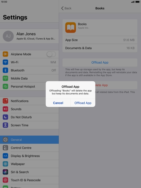 Press Offload App.