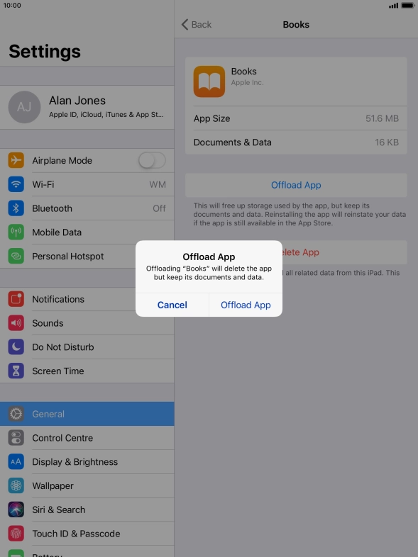Press Offload App.