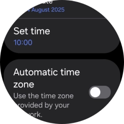 Press Set time. Press Set time.