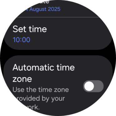 Press Set time. Press Set time.