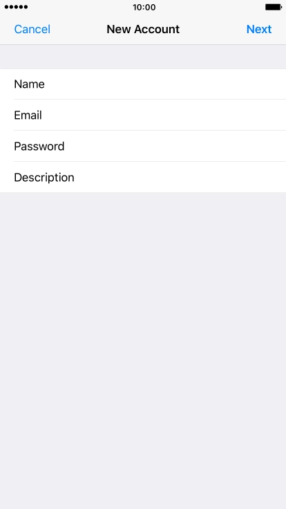 Press Description and key in the required name.