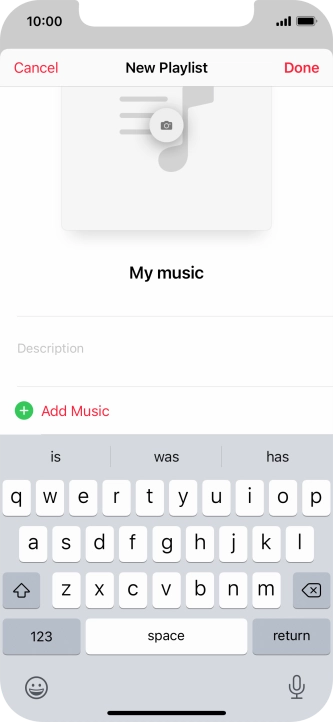 Press Add Music.
