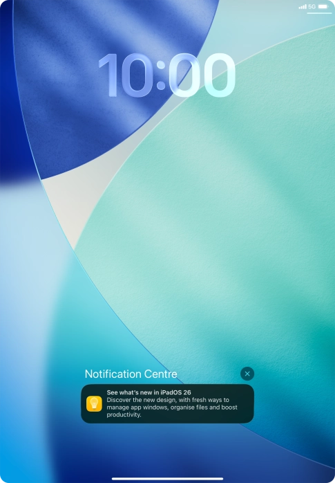 Press the required notification and follow the instructions on the screen to use the selected function.