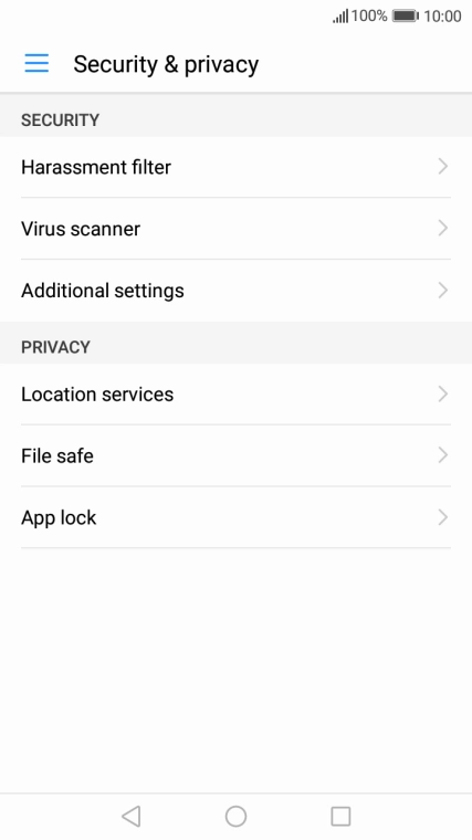 Press Additional settings. Press Additional settings.