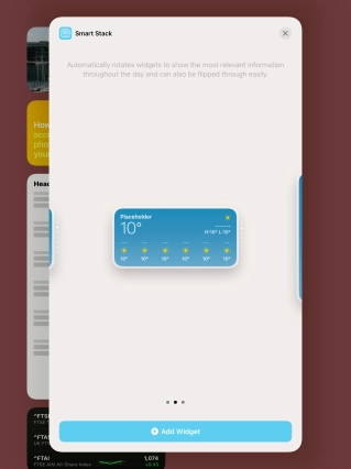 Press Add Widget. Press Add Widget.