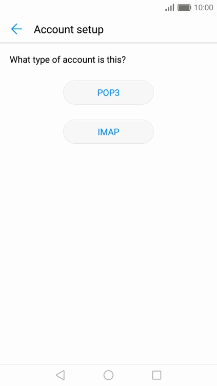 Press IMAP.