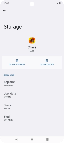 Press CLEAR CACHE.