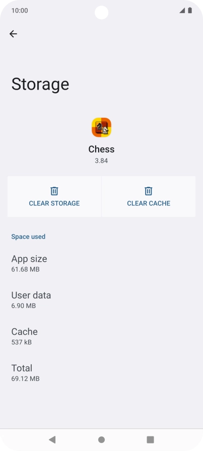 Press CLEAR CACHE.