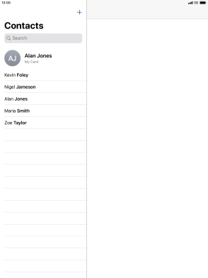 Press the new contact icon. Press the new contact icon.
