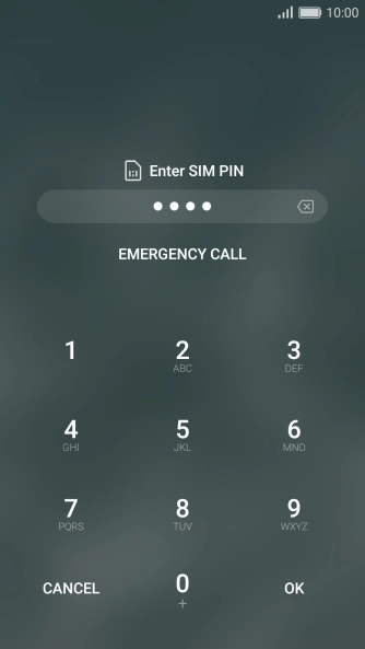 If you're asked to key in your PIN, do so and press OK.