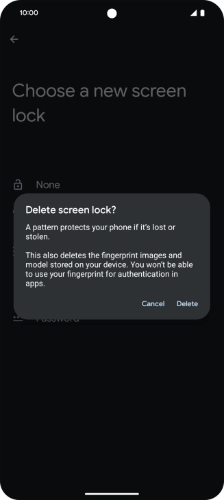 Press Delete. Press Delete.