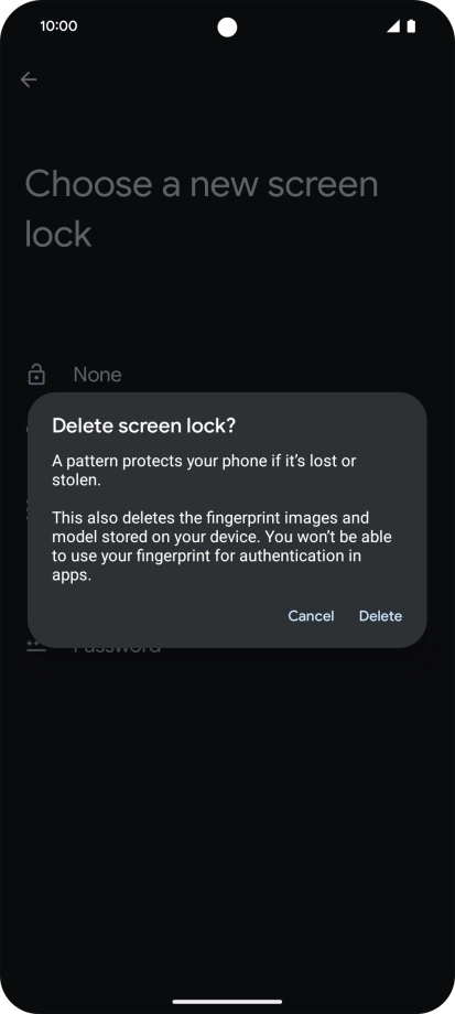 Press Delete. Press Delete.