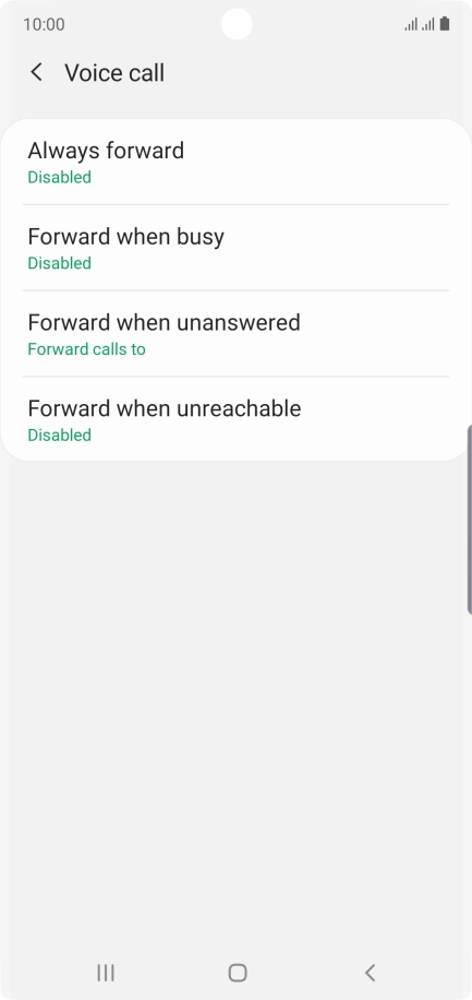 Press the Home key to return to the home screen.