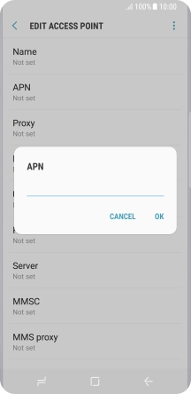 Key in live.vodafone.com and press OK.
