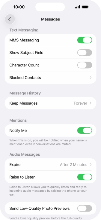 Slide your finger upwards starting from the bottom of the screen to return to the home screen.