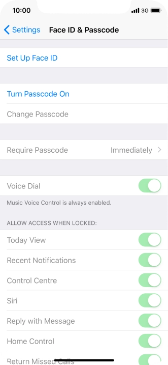 Press Set Up Face ID. Press Set Up Face ID.
