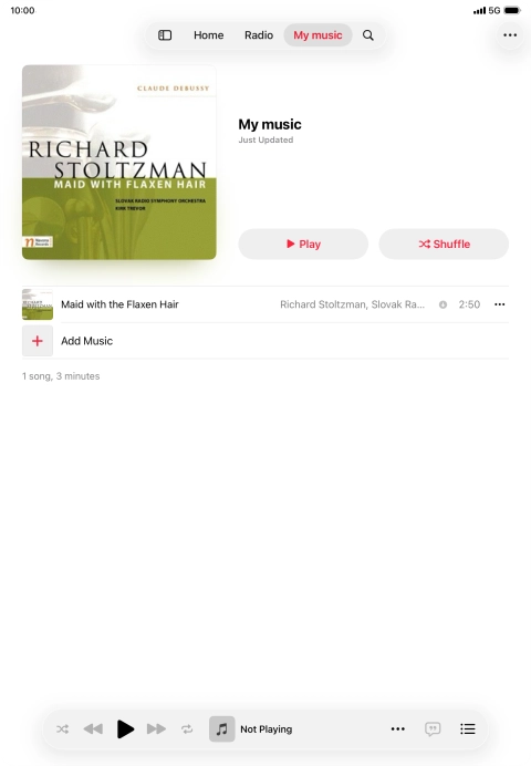 Go to the required category or playlist and press the required audio file. Go to the required category or playlist and press the required audio file.