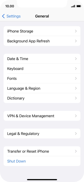 Press Transfer or Reset iPhone. Press Transfer or Reset iPhone.
