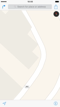 Press Search for place or address.