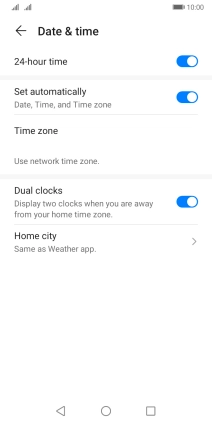 Press the Home key to return to the home screen. Press the Home key to return to the home screen.