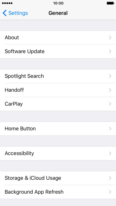 Press Accessibility.