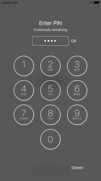 Key in your PIN and press OK.