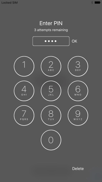 Key in your PIN and press OK.