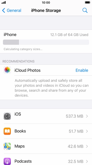 Press the required app. Press the required app.